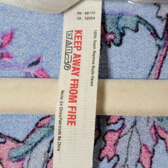 Ultimately Free People Womens Blue Floral Don't Know Kimono XS/S Boho Cottage - Picture 11 of 12